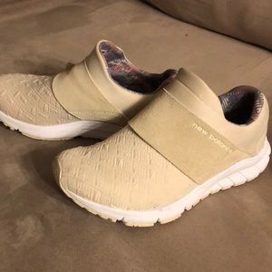 New balance slip on ivory athletic shoes